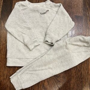Baby barn sweat suit set size 2